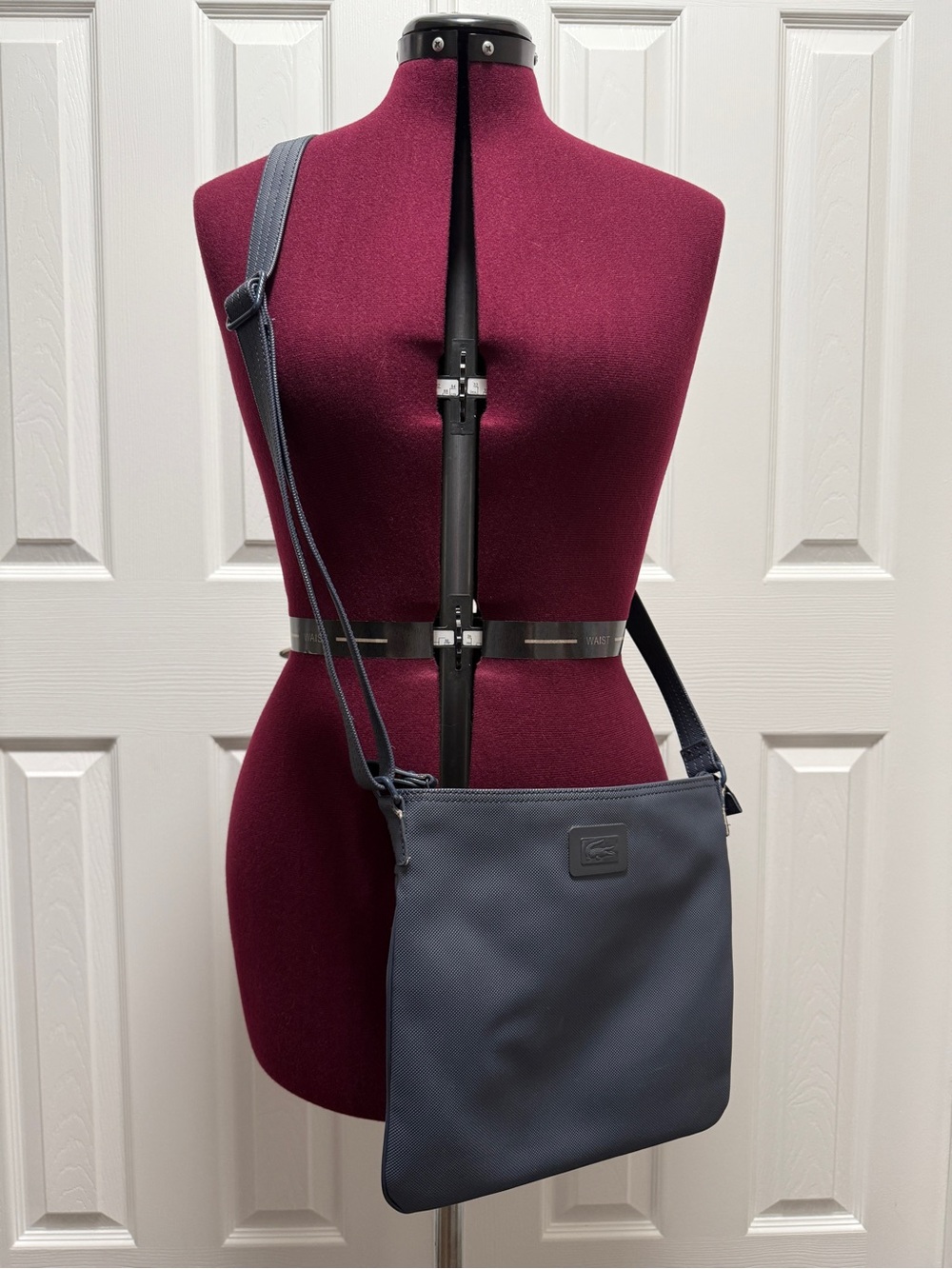 Lacoste Gray PVC Crossbody Bag